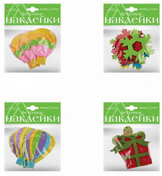 Наклейки из фетра "Праздник" HobbyTime