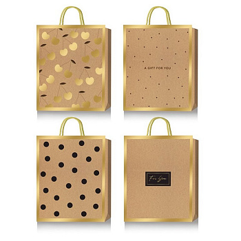 Пакет бумажный 18*23см крафт "Elegant border"