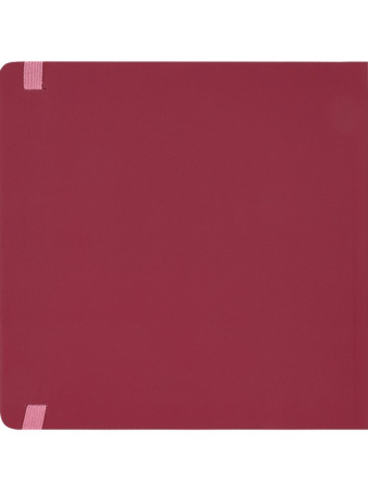 Скетчбук 200*200 мм, 72л. сшивка "Colorful Red" на резинке 120 г/м2, бумага цветная