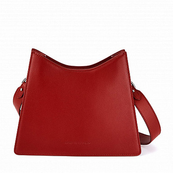 Сумка женская Jane's Story красная, нат. кожа