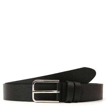 Ремень FABRETTI женский, натуральная кожа, размер 120, черный