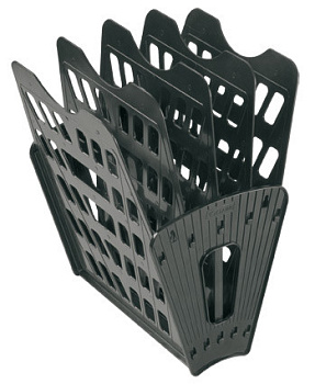 Лоток универсальный 4 отделения разборный, черный Стамм