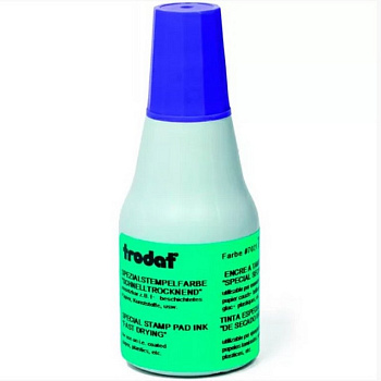 Краска штемпельная Trodat 25 мл спиртовая синяя  универ.