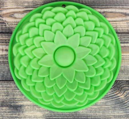 Форма для выпечки "Хризантема" 22 см, силикон, цвета МИКС