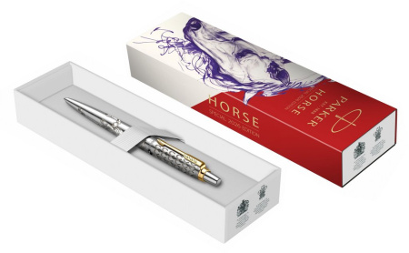 Ручка шариковая Parker Jotter SE Horse SS GT синяя, 1,0мм