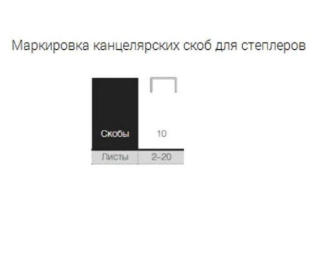 Скобы №10 Kw-Trio 1000 шт/уп, оцинкованные, до 20 листов