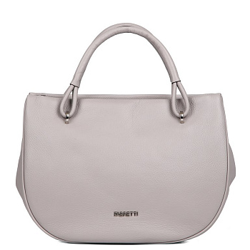 Сумка женская FABRETTI 34х24х13 см, нат. кожа, серый