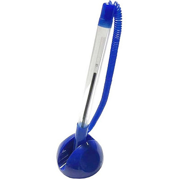 Ручка шариковая настольная синий корпус Attomex 0,7мм синяя