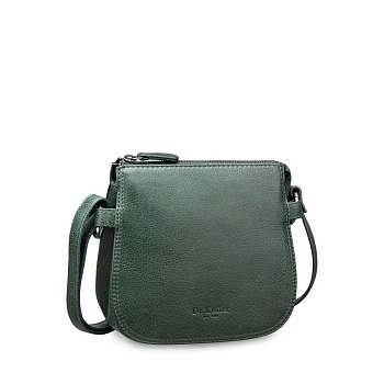 Сумка женская Dr.Koffer 18х16х7см см, нат.кожа зеленая