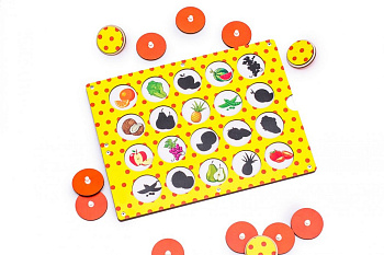 Игра развивающая Память "Найди пару" (дерево) WOODLENDTOYS