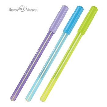 Ручка шариковая BV FreeWrite "Creative" трехгран. 0,7мм синяя (линия 0,5мм) одноразовая