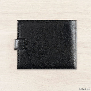 Портмоне D.Morelli мужское "Texas" с хляст., нат.кожа, цвет черный