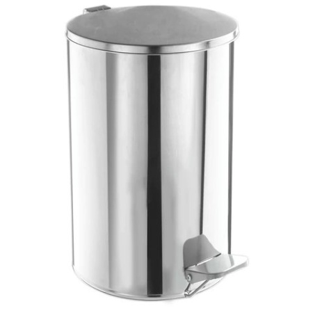 Ведро из нержав. стали с откидной крышкой ТИТАН зеркальное, нержавеющая сталь 20л