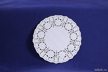 Салфетки ажурные круглые белые 18см 250 шт.