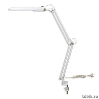 Светильник наст. "Трансвит Дельта"  белый (на струбцине) люминесцентная лампа 11 W