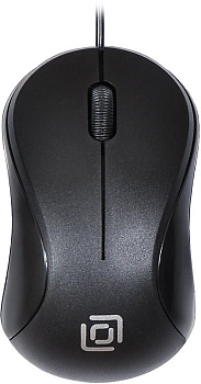Мышь оптическая проводная OKLICK 115S 1200dpi USB цв. черный