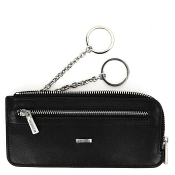 Футляр для ключей FABRETTI нат. кожа, 16,5*8,7*2см, черный