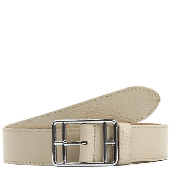 Ремень FABRETTI женский, натуральная кожа, размер 120, св. бежевый
