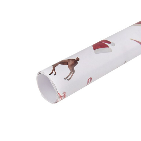 Бумага упаковочная НГ 70*100см  в рулоне  "Новый год" BrunoVisconti