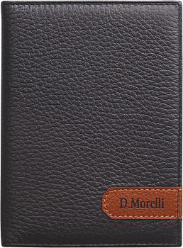Бумажник водителя D.Morelli "Вестерн", нат. кожа, черный