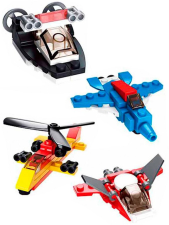 Конструктор пластиковый   АССОРТИ "Транспорт" (12 дет.) Sluban