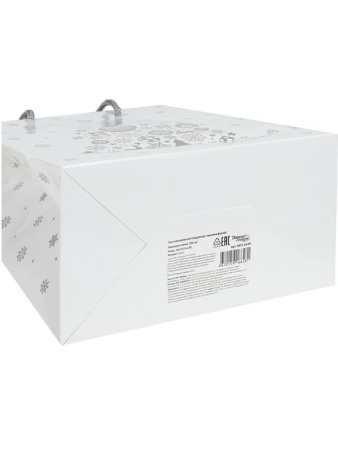 Пакет бумажный НГ 18*23см матовый "Новогоднее сияние"