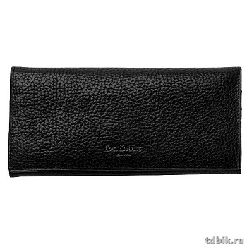 Портмоне Dr.Koffer 9,5*18,5см, нат. кожа, черный