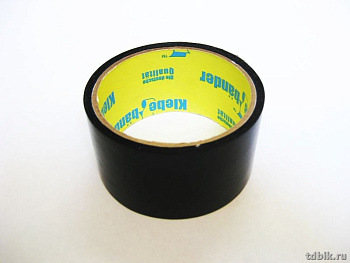 Скотч цветной черный 50 мм *57 м Klebebander
