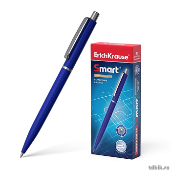 Ручка шариковая авт. ErichKrause Smart  0,7мм синяя (линия 0,35мм)