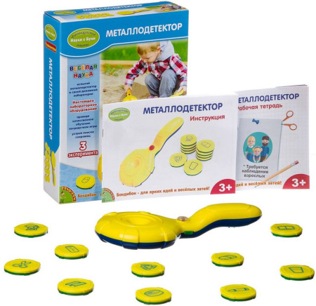 Игра научная .3+ Опыты "Металлодетектор" Bondibon  арт.  JS014