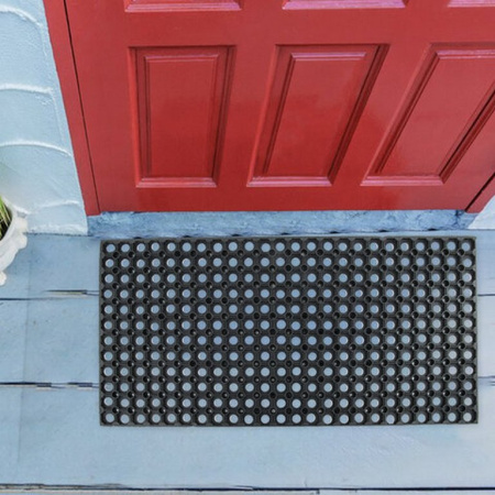 Коврик придверный грязесборный, резиновый ячеистый  50x100х1,6 см