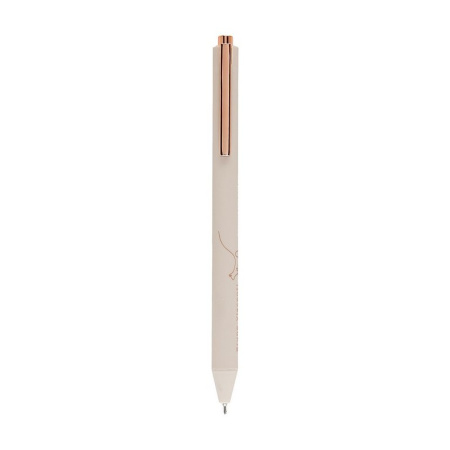 Ручка шариковая авт. Bruno Visconti "Total Beige"  0,38мм синяя (ст.108мм, лин.0,36) игольч.