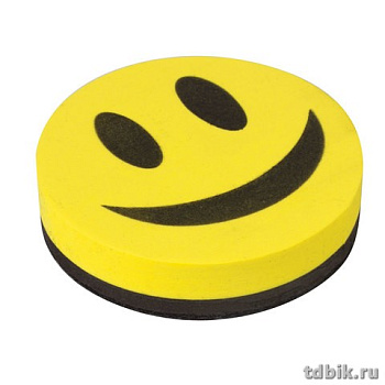 Губка для маркерной доски  d-90мм "Смайлик" STAFF