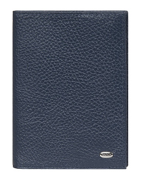 Обложка для паспорта и автодокументов  Baron нат. кожа, океан