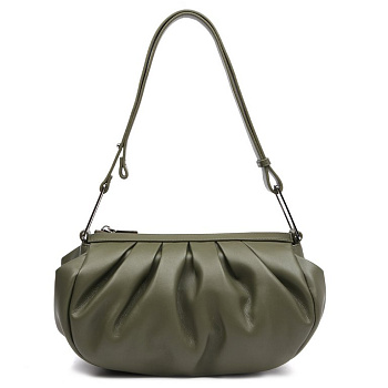 Сумка женская FABRETTI 27х14х7 см, нат. кожа, табачный