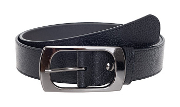 Ремень Alliance нат. кожа,  ширина 40мм, черный