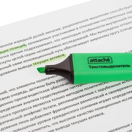 Текст-маркер Attache Colored зеленый, 1-5мм