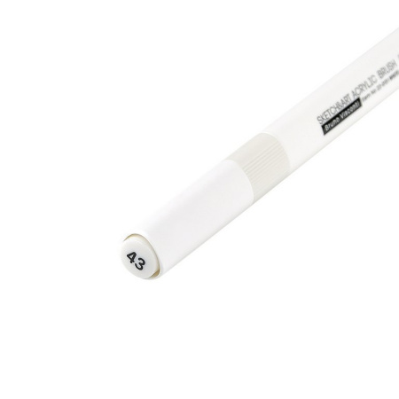 Маркер акриловый кисть Bruno Visconti  "SKETCH&ART" белый