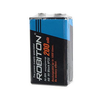 Аккумулятор 6F22 ROBITON SR1 200MH9 200мАч (тип Крона)