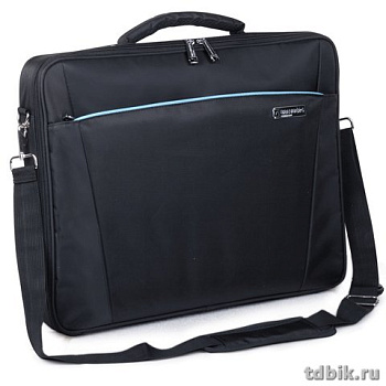 Сумка для ноутбука с отделением для планшета "Brauberg Sidney" 17,3" (340*440*60мм) черная, ткань