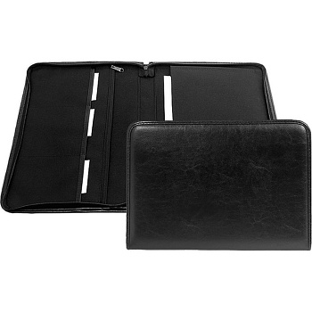 Папка  кож.зам. на молнии 37*25 см deVENTE "Oxford" черная