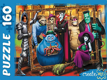 Пазлы  160 дет. "Семейка монстров" Рыжий КОТ