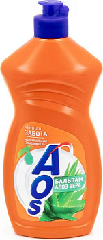 Жидкость д/мытья посуды Aos Алоэ Вера 900 мл.