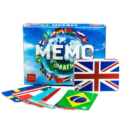 Игра настольная  Мемо "Флаги" (5+) Нескучные игры