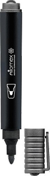 Маркер перманентный  3 мм Attomex круглый, черный