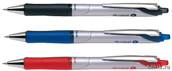 Ручка шариковая авт. Pilot ACROBALL мет. нак. 0,7мм, синяя (стерж.115мм, линия 0,28мм)