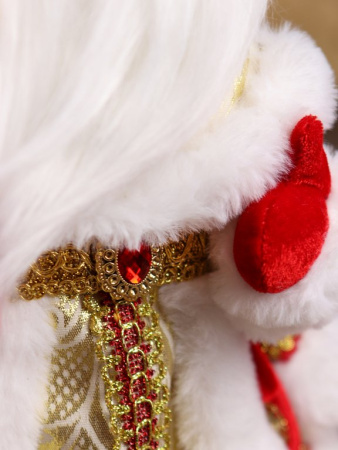 Фигурка "Дед Мороз" 30см в красном костюме (музыкальный)