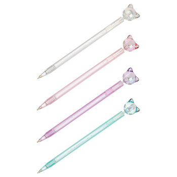 Ручка шариковая сувенирная автомат "Cats" 0,7 мм синяя (ассорти) MESHU