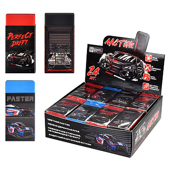 Ластик Феникс+ "Дрифт" 25*50*10 мм (3 цвета)