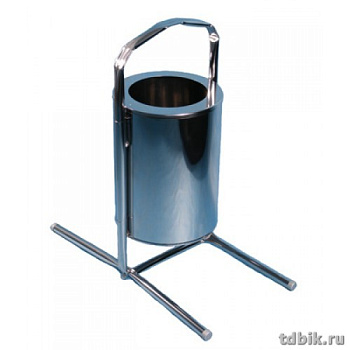 Урна уличная УП-2, нержав. сталь